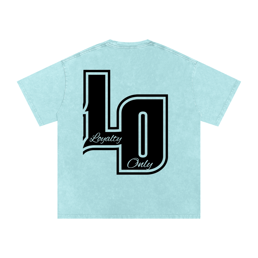 Snow Washed Oversized Cotton T-Shirt