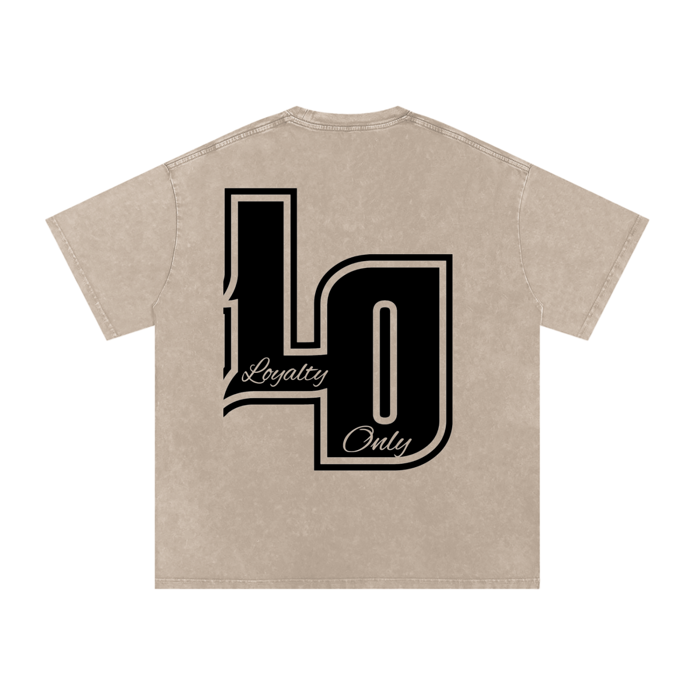 Snow Washed Oversized Cotton T-Shirt