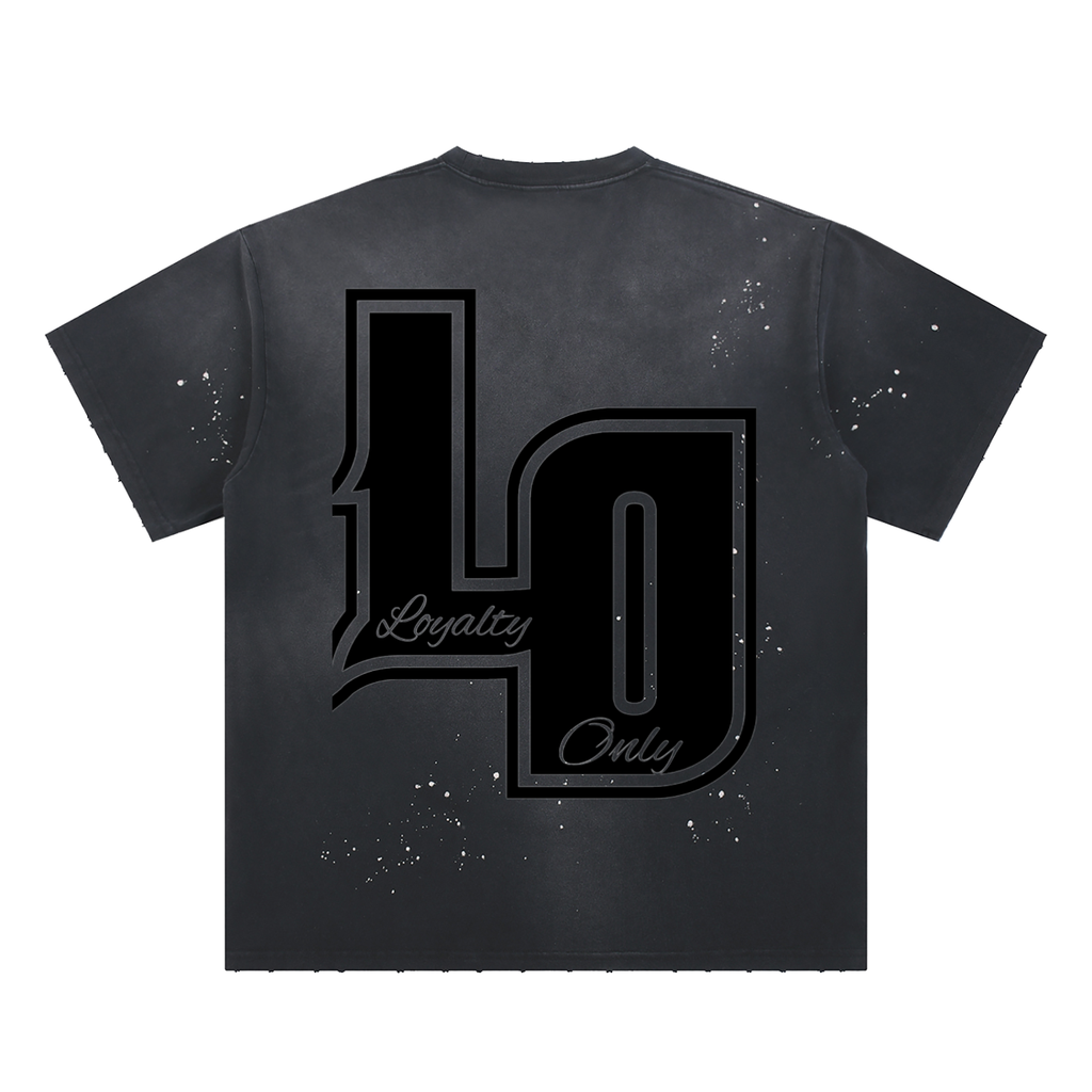 Hand-Frayed Sunfade Paint Splatter T-Shirt