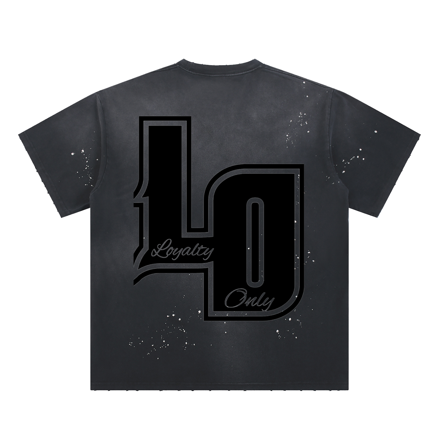 Hand-Frayed Sunfade Paint Splatter T-Shirt