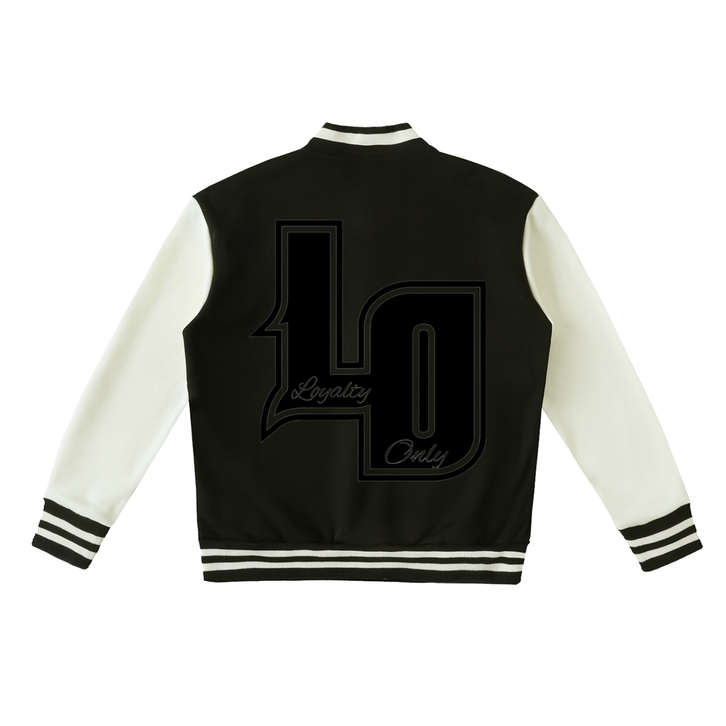 Two-Tone Fleeced Varsity Jacket
