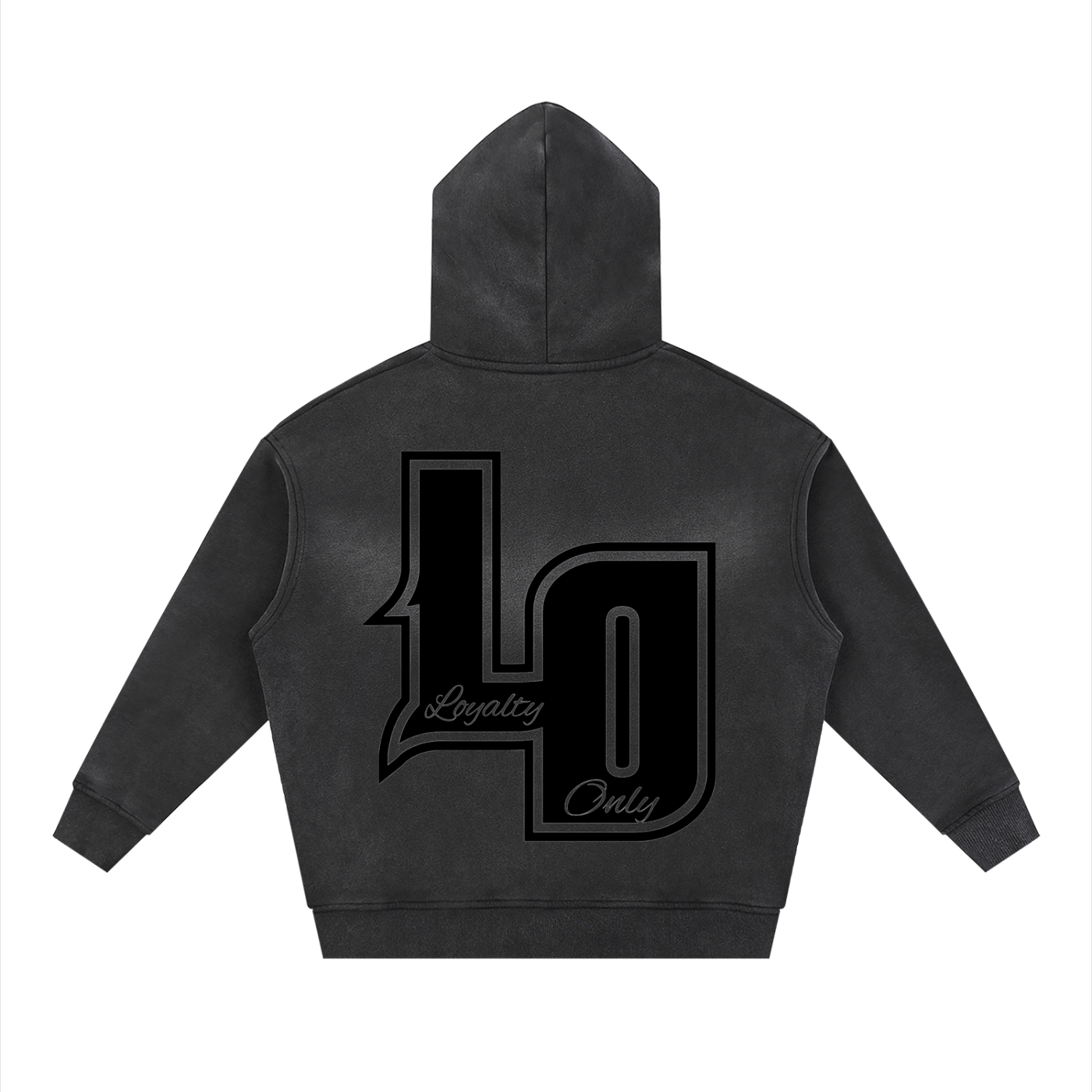 Sunfade Two-way Zipper Boxy Fleece Hoodie