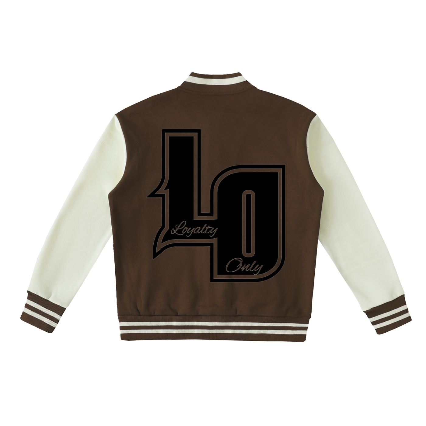 Two-Tone Fleeced Varsity Jacket