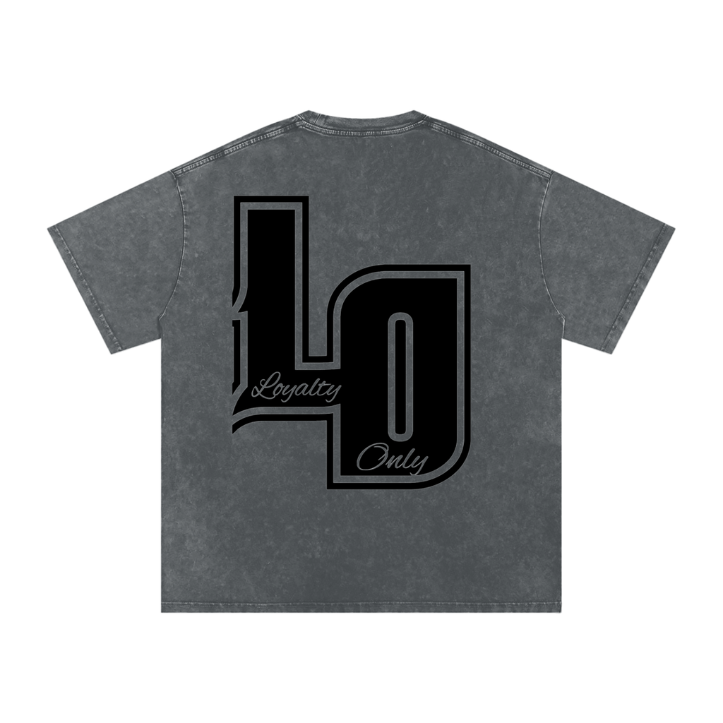 Snow Washed Oversized Cotton T-Shirt