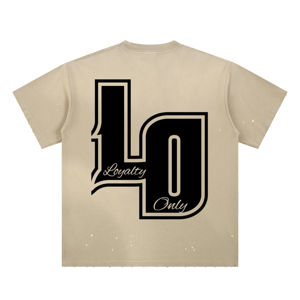 Hand-Frayed Sunfade Paint Splatter T-Shirt