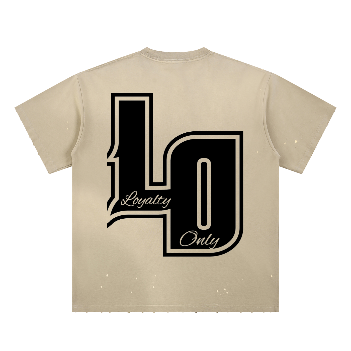 Hand-Frayed Sunfade Paint Splatter T-Shirt