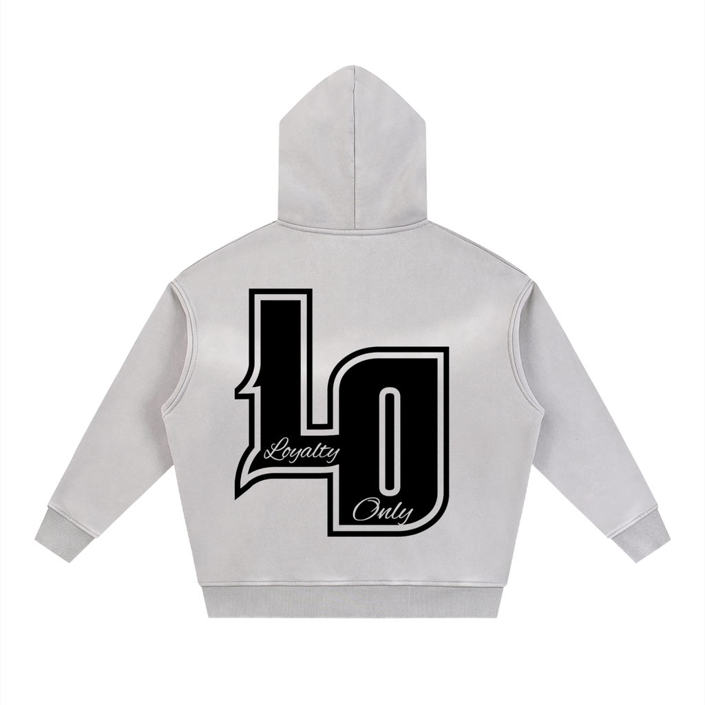 Sunfade Two-way Zipper Boxy Fleece Hoodie