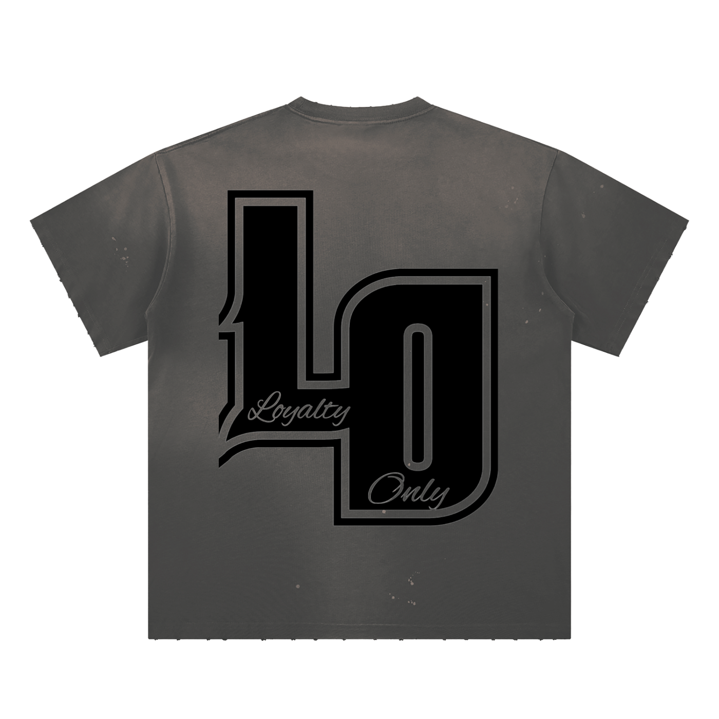 Hand-Frayed Sunfade Paint Splatter T-Shirt