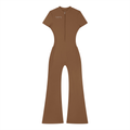 Women’s Tight Flared Leg Quarter-Zip Jumpsuit