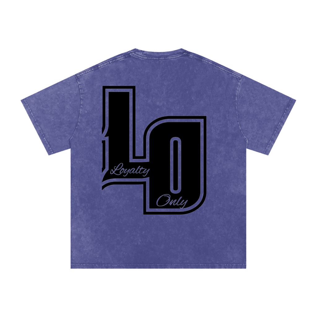 Snow Washed Oversized Cotton T-Shirt