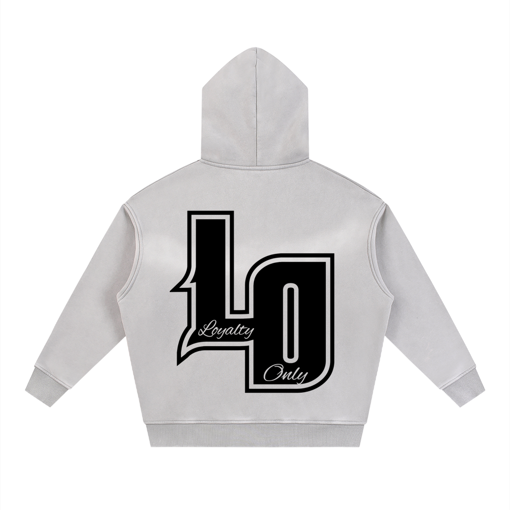 Sunfade Two-way Zipper Boxy Fleece Hoodie