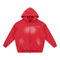 Sunfade Two-way Zipper Boxy Fleece Hoodie