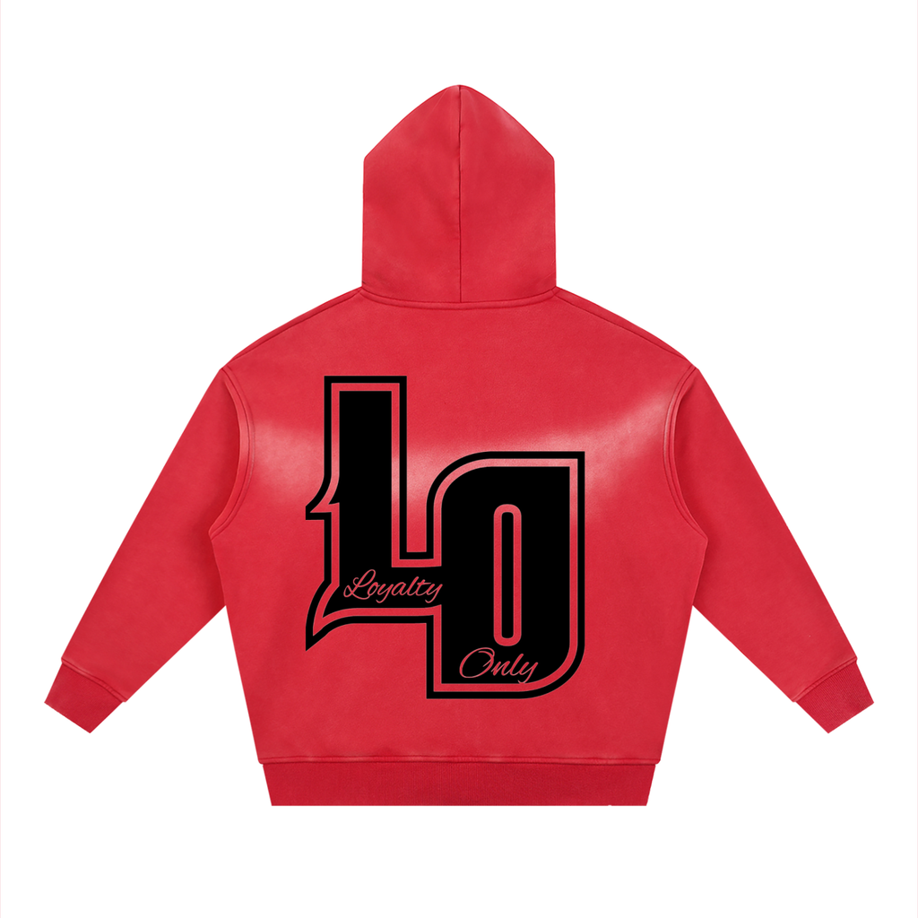 Sunfade Two-way Zipper Boxy Fleece Hoodie