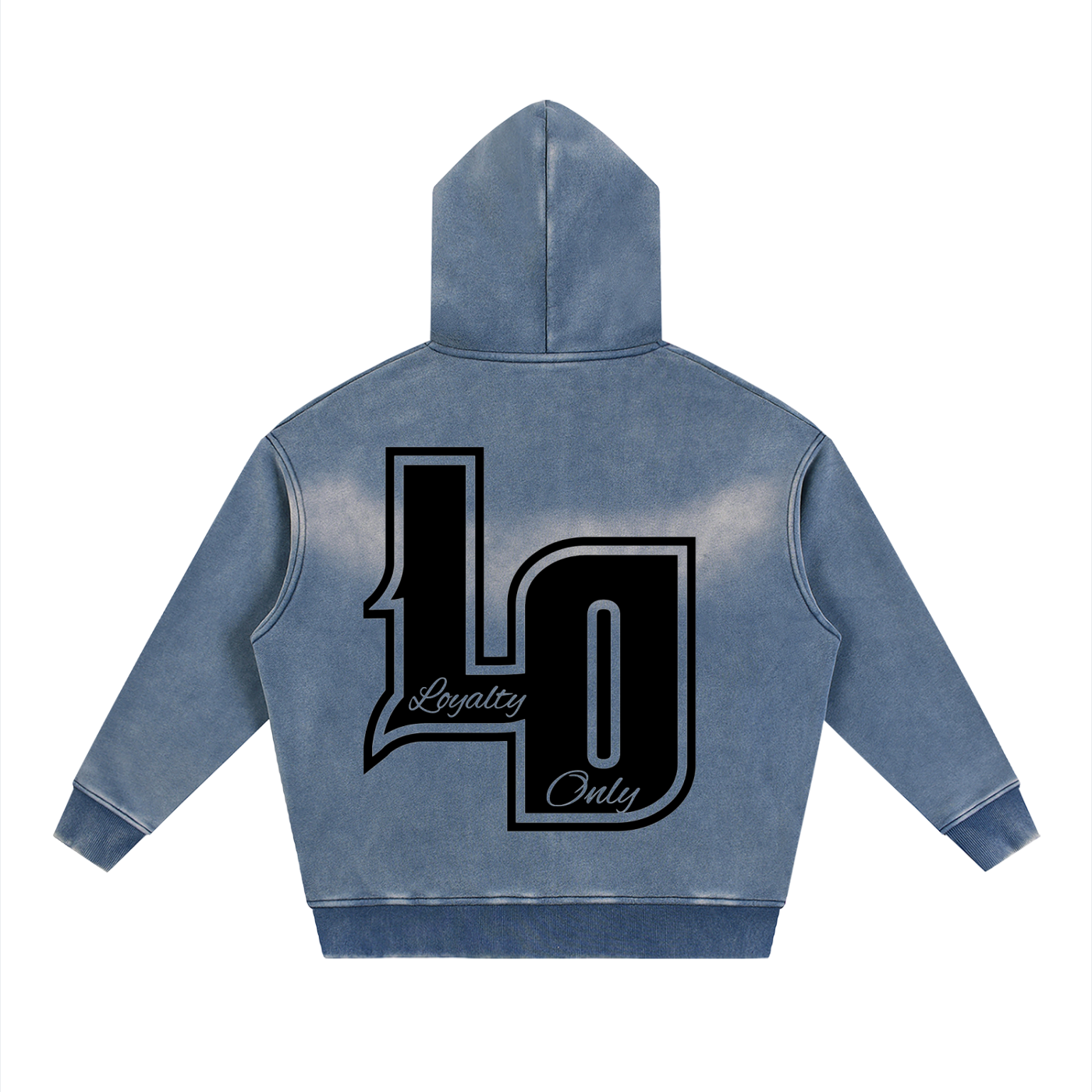 Sunfade Two-way Zipper Boxy Fleece Hoodie